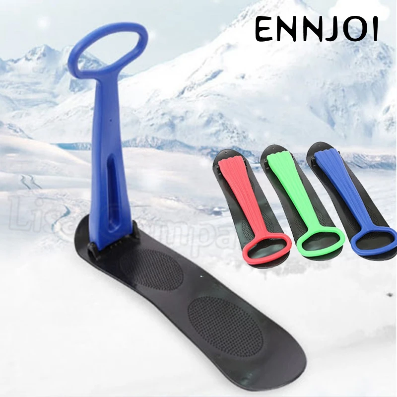 

Outdoor Winter Plastic Skiing Boards Sled Luge Snow Grass Sand Board Skiing Board Snowboard for Children and A