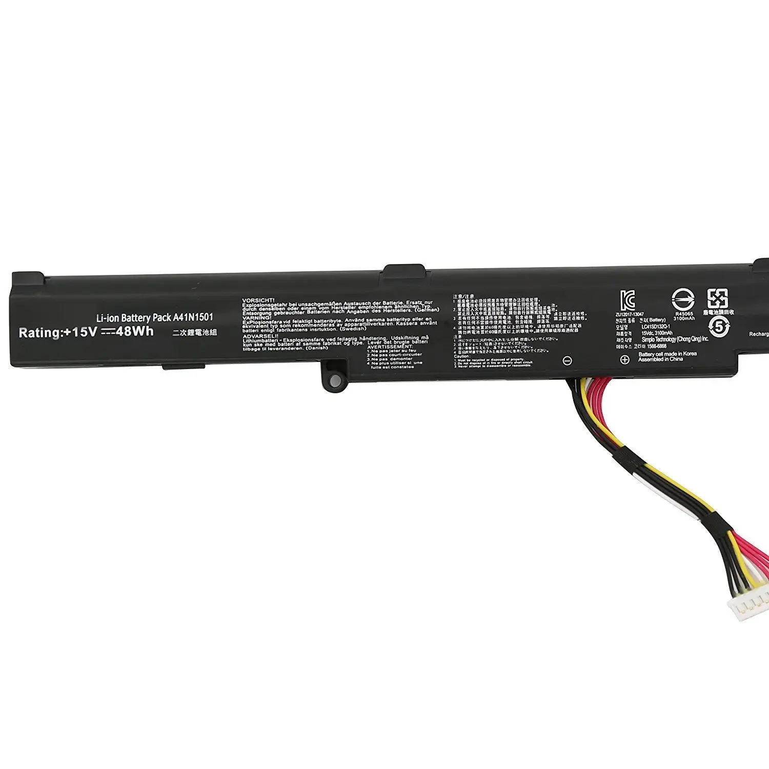 Аккумулятор 48 Вт · ч для ASUS ROG N752VX GC197T N552VX FW197T A41N1501 L41LK2H L41LK9H|Аккумуляторы