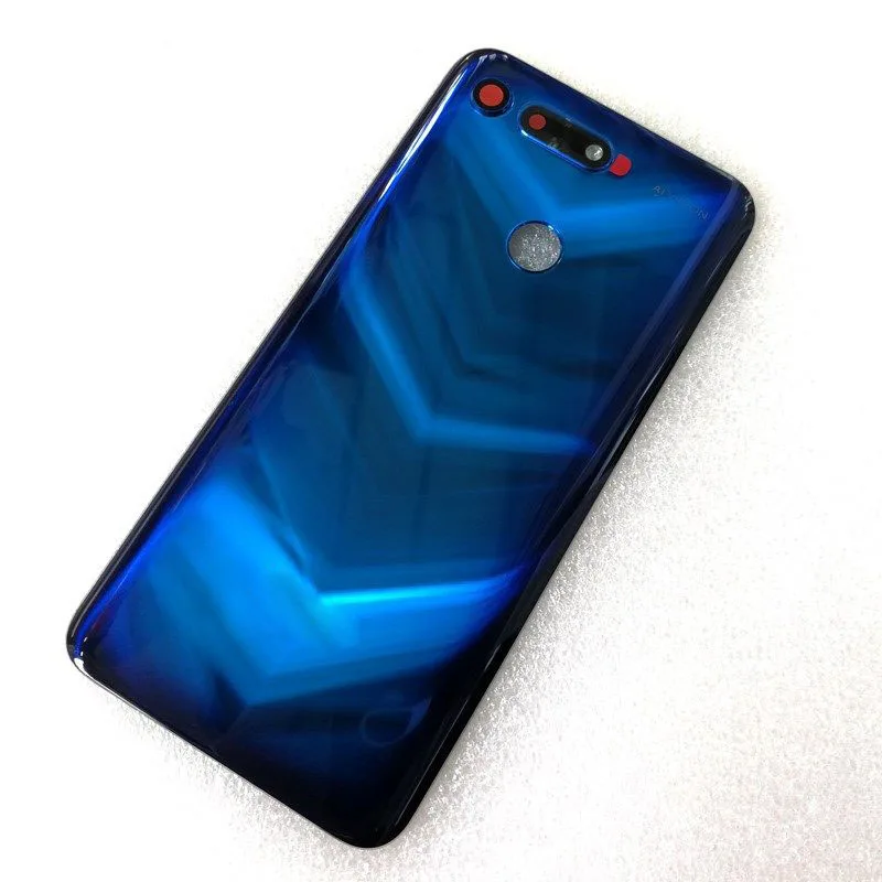 Чехол 6," для huawei Honor View 20, крышка для батареи, задняя крышка, корпус, задний Чехол для Honor V20, чехол для батареи+ запчасти для объектива камеры - Цвет: Phantom Blue