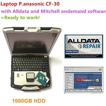 

High Quality Alldata Mit//chell OD5 Software with laptop CF30 Ready to Work All data 10.53+mit//chell OD5 2015 in 1tb hdd