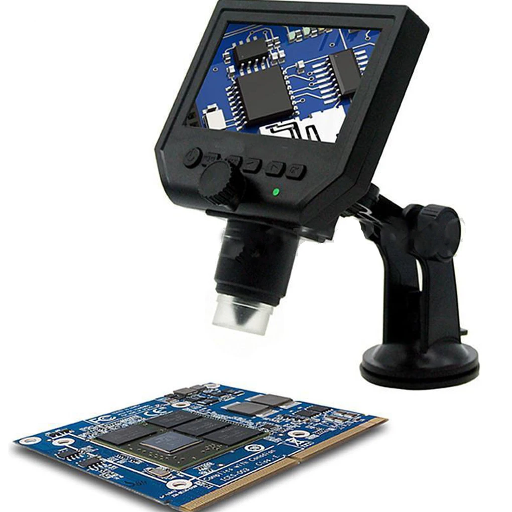 

1-600x3.6MP USB Digital Electronic Microscope 4.3 inches HD OLED Display VGA Microscope PCB Motherboard Repair
