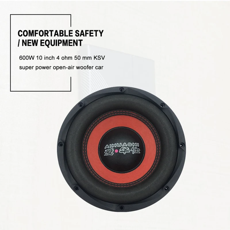 600W 10 Inch Car Subwoofer 4Ohm 50 mm I 