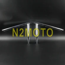 МОТОЦИКЛ хром " виски V-Bar руль 25 мм 6" Rise Мотоцикл Бар для Harley Кафе Racer Chopper уличные велосипеды