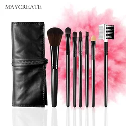 MayCreate 7Pcs Makeup Brushes Professional Foundation Make Up Brush Kit For Eyebrow Eyeshadow Makeup Tools Concealer Blush MayCreate 7Pcs Makeup Brushes Professional Foundation Make Up Brush Kit For Eyebrow Eyeshadow Makeup Tools Concealer Blush