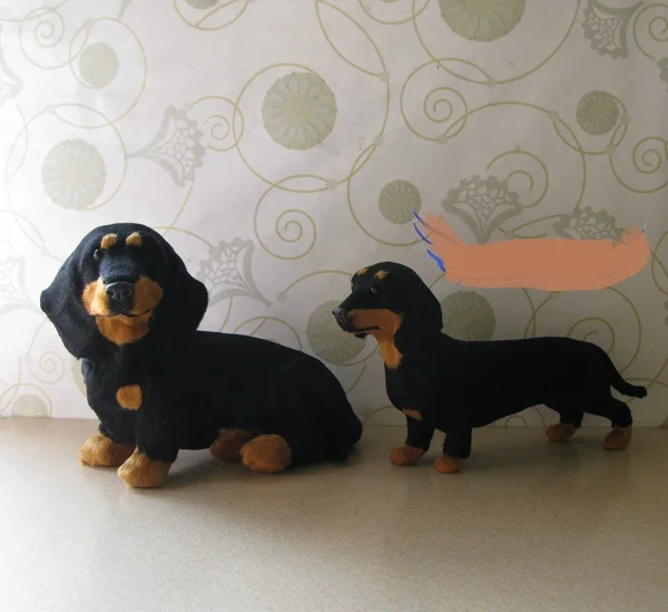

artificial dachshund dog model ,polyethylene&furs black dog handicraft ,car ornament home decoration gift a2056