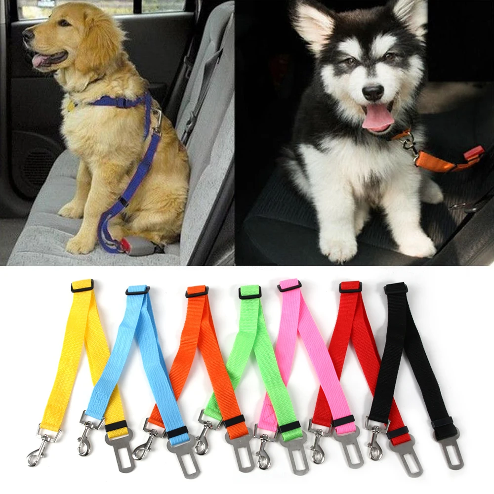 1PC Adjustable Pet Dog Safety Seat Belt Nylon Pets Puppy Seat Lead