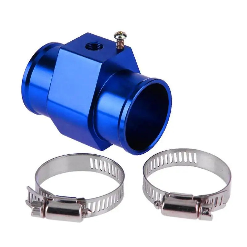 

Blue Water Temperature Temp Sensor Gauge Joint Pipe Radiator Hose Adapter