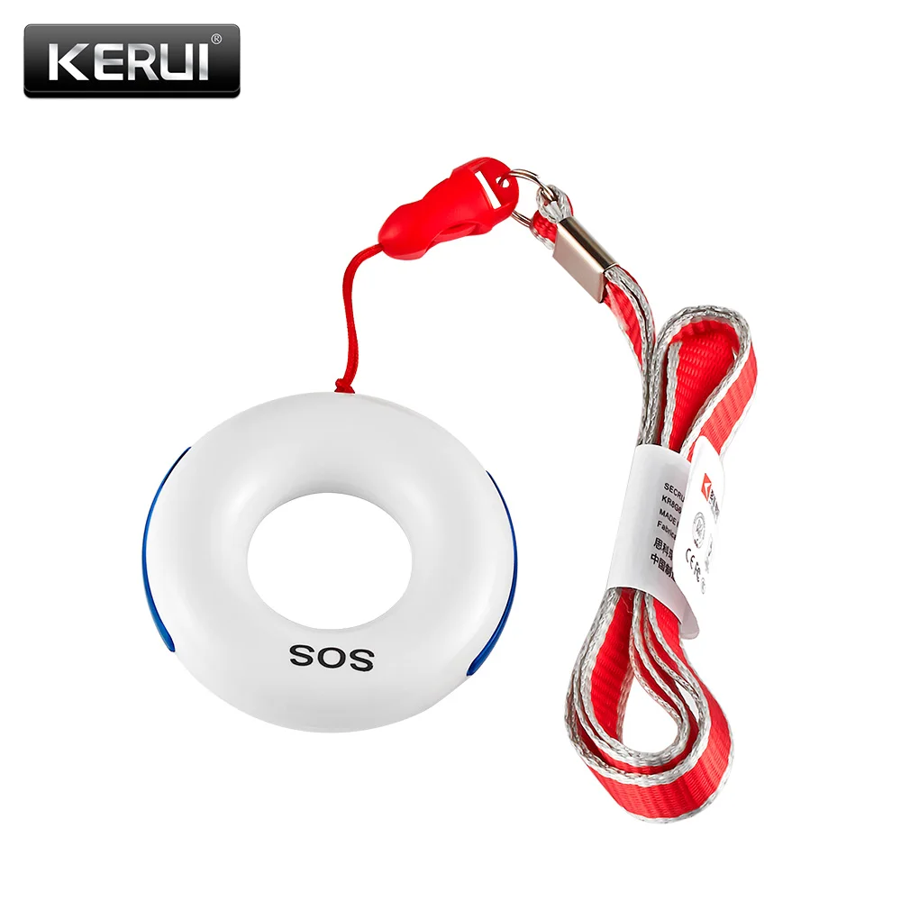 

KERUI Wireless SOS/Emergency Button Key Alarm Accessories Fall Detector For KERUI Alarm System