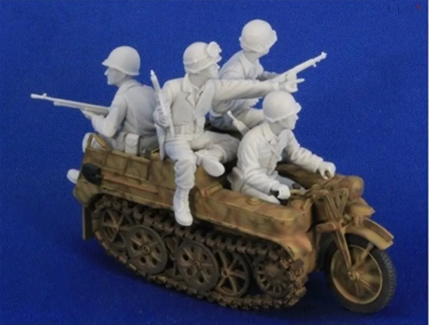

1:35 Resin Figure Model Kit Unassambled Unpainted 00348 (without motorcycle)