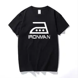 Забавные Новинка 2017 года новинка Im Ironman супергероя пародия футболка мужская мода пользовательский шаблон хлопок Человек футболка