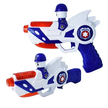 

20cm Transformable Toy Gun Projection Cartoon Pattern Toys Policemen Cosplay Safety Figures Model Toy Flash Light