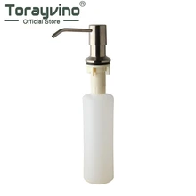 Torayvino кухонная раковина на бортике диспенсер для мыла пластик никель матовая отделка живопись диспенсер для мыла 5155N