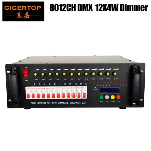 8012CH DMX 12CH X 4KW цифровые диммеры система управления освещением 1602 ЖК-дисплей 12 петля воздушного охлаждения AC100V-220V - Цвет: 1