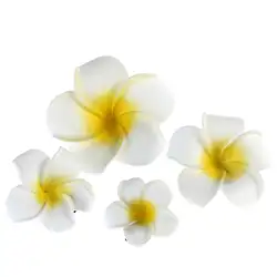 4 шт. Гавайские цветы заколки для волос тропические пляжные свадебные цветок плюмерии Свадебная заколка для волос вечерние аксессуары