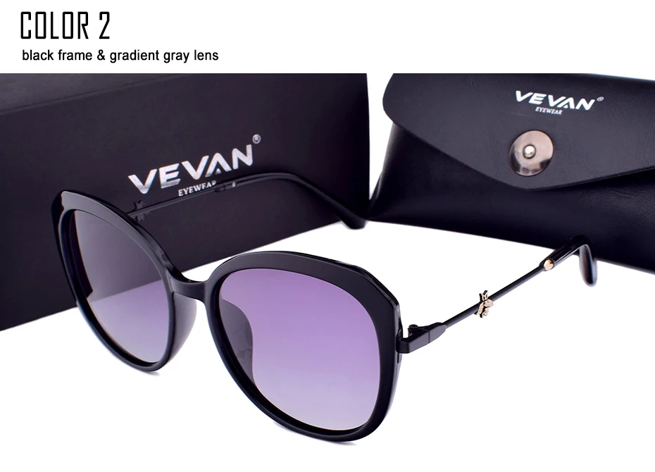 VEVAN, модные квадратные солнцезащитные очки для женщин, поляризационные, UV400, брендовые, Ретро стиль, градиентные, солнцезащитные очки, Роскошные, oculos de sol feminino