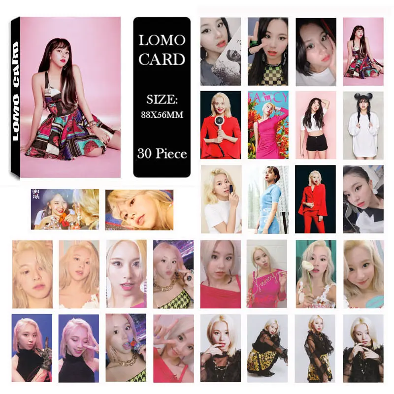 Youpop KPOP TWICE FANCY MOMO DaHyun TZUYU NAYEON альбом LOMO Cards k-pop Новая мода самодельная бумажная Фотокарта LK651 - Цвет: CHAEYOUNG-08