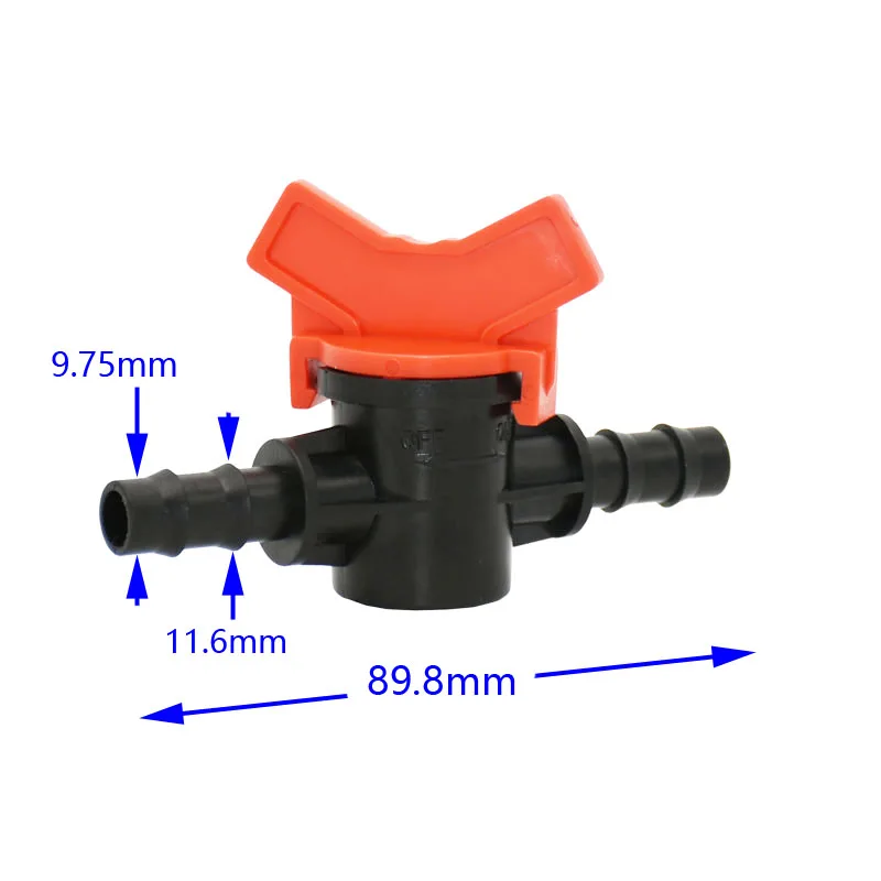 3/8 дюймовый садовый кран 9/12 клапан для полива воды 10 мм мини-клапан водостопа разъемы barb капельный адаптер 1 шт