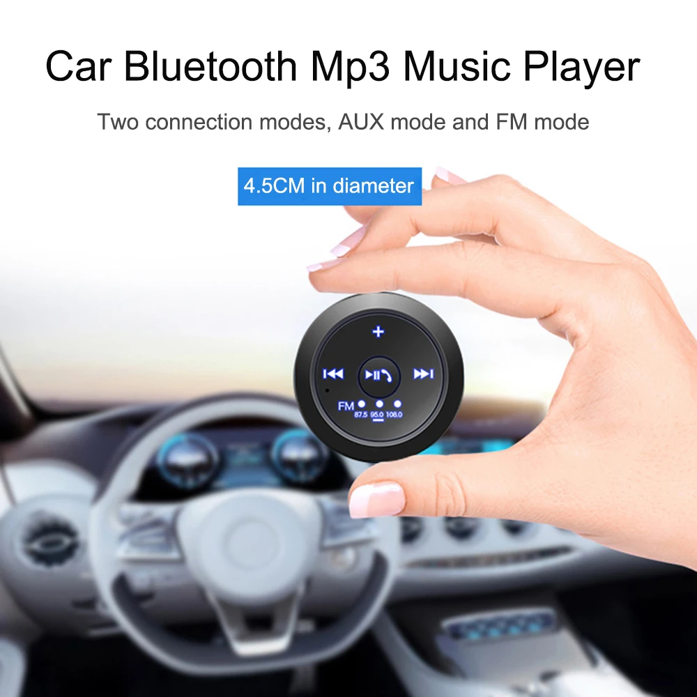 JINSERTA 3,5 мм AUX Bluetooth 5,0 аудио приемник автомобильный MP3-плеер Музыкальный адаптер Handsfree LED Автомобильный Динамик потоковый комплект