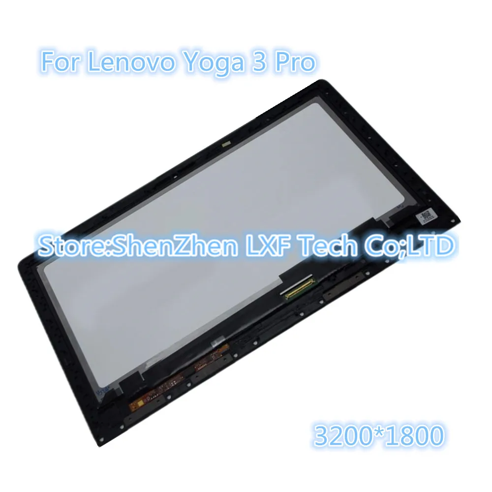 

13.3"LCD Touch Screen Digitizer Assembly + Bezel panel LTN133YL03-L01 LTN133YL01 For Lenovo Yoga 3 Pro 1370 80HE00F5US 3200*1800