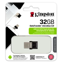 Kingston memory stick usb 3.0 flash drive 32gb memoria mini usb key pen-drive microDuo OTG