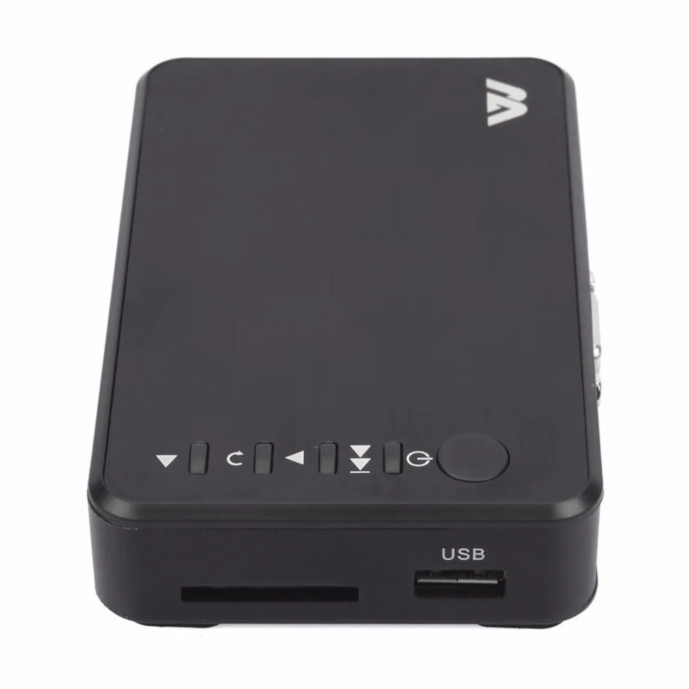 Mini Portable Full HD 1920x1080 HDMI VGA AV USB Hard Disk U Disk Player Multimedia Player H7 For Home Car Office