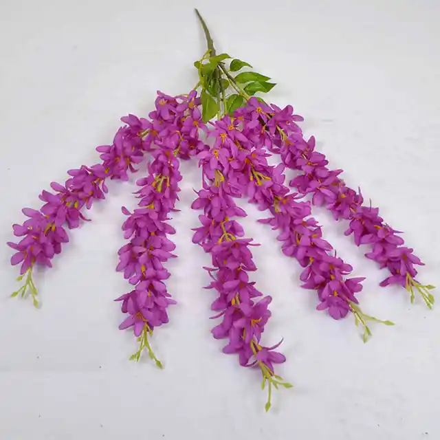 1pc Wisteria Hang Silk Flowers Tree Artificial Plants Vine Flower