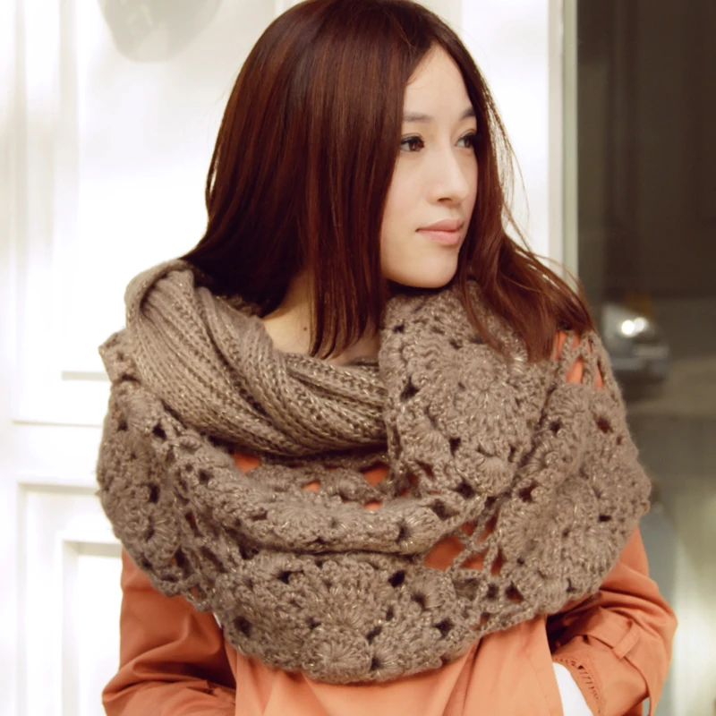 hand knitted muffler designs