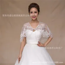 Летняя кружевная Свадебная шаль для женщин, свадебные накидки со стразами, свадебное болеро цвета слоновой кости, Цветочные свадебные аксессуары, свадебная накидка LT059