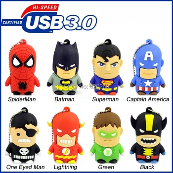 

High-speed Usb flash drive 64gb, pen drive 8GB 16GB 32GB Captain America USB 3.0 Flash Pen Drive Memory Stick U Disk Thumb Drive