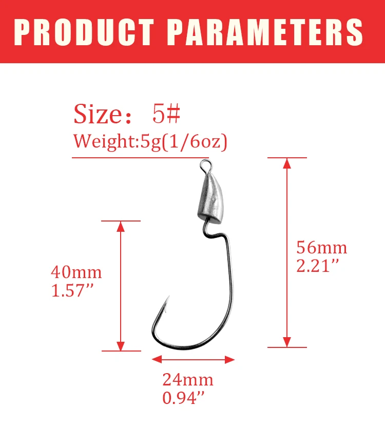 10 шт./лот, рыболовные крючки с свинцовой головкой, 5 г, 7 г, 10 г, крючки с цилиндрической головкой, серебристые, бесщеточные, офсетные, Червячные крючки, Техасские установки, аксессуары