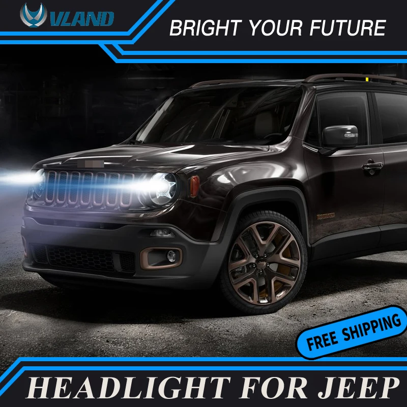 Headlights For Jeep Renegade 2016 2017 LED Headlight Renegade Head Lamp