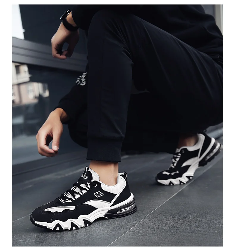 Brand High Top Lovers Air Black White Tenis Sneakers Fashion Shoes Men Casual Breathable Mesh Lace Up Hot Mens Shoe (8)