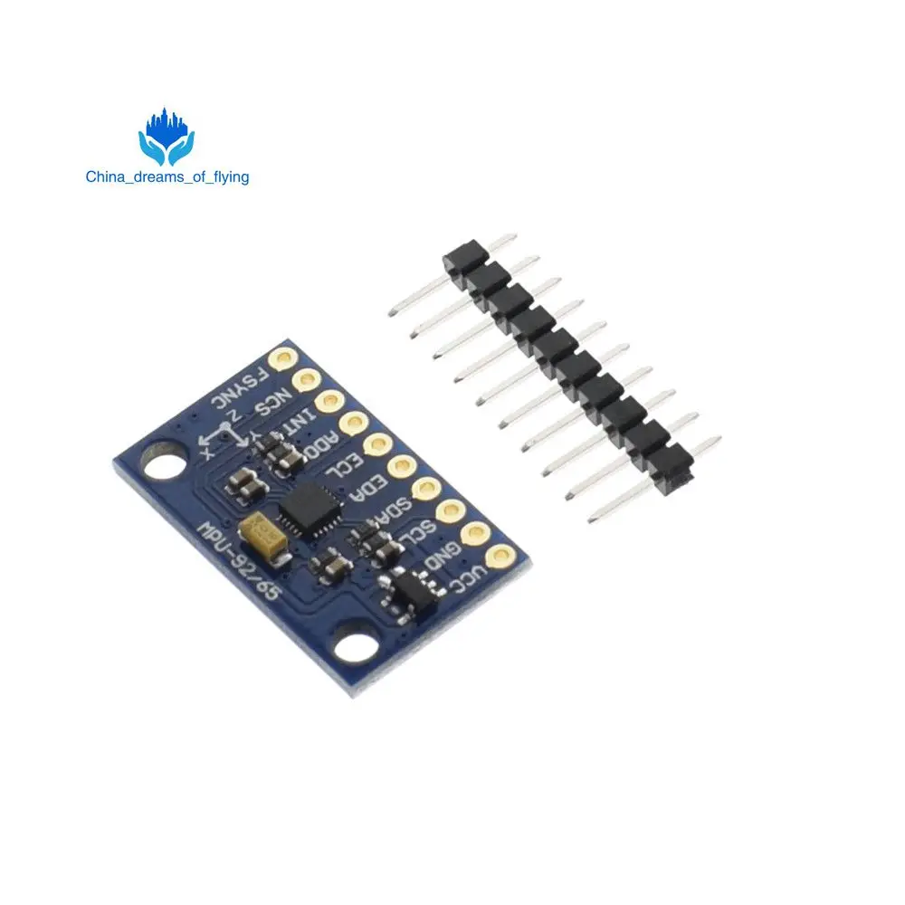 

10PCS/LOT SPI/IIC GY-9250 MPU 9250 MPU-9250 9-Axis Attitude +Gyro+Accelerator+Magnetometer Sensor Module MPU9250