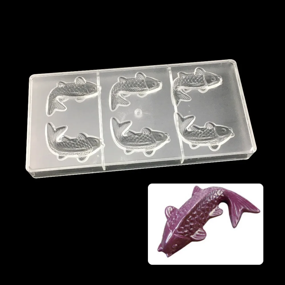 Koi / fish characters Chocolate Mold Polycarbonate Mould Chocolate candy pastry baking tools