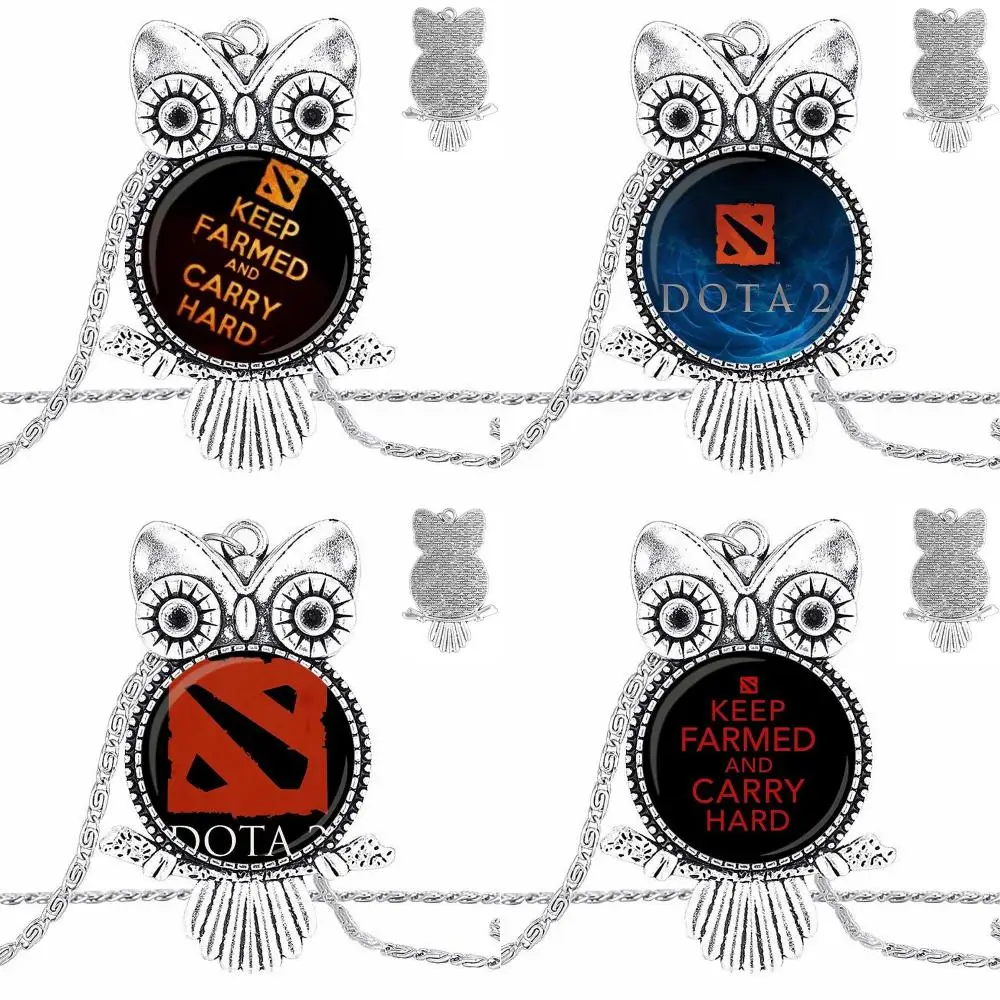 Ей глянцевые игры Dota 2 дизайн логотипа модное винтажное ожерелье для женщин с