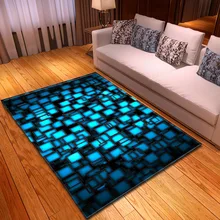 3D Square large carpet for livingroom and bedroom area rugs blue sytle children rooms kid sofa floor mat home decor customized