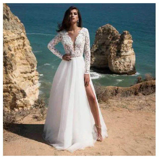 Formal with Long Sleeve Dresses for Weddings