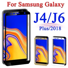 Закаленное стекло на samsung Galaxy J4 J6 Plus Samsun Galax J 4 6 4J 6J защитный чехол для экрана