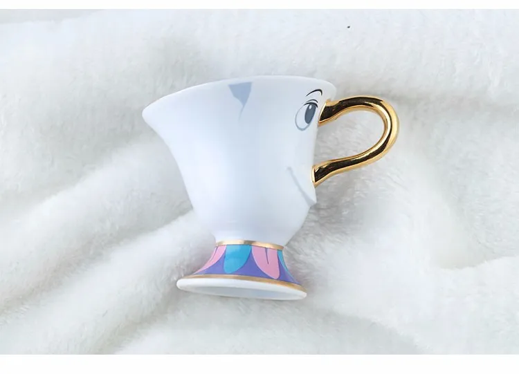 Ограниченное издание Красавица и Чудовище набор чайных чашек Mrs Potts' son: Chip чашки чайный, кофейный набор чашек прекрасный подарок на Рождество на день рождения