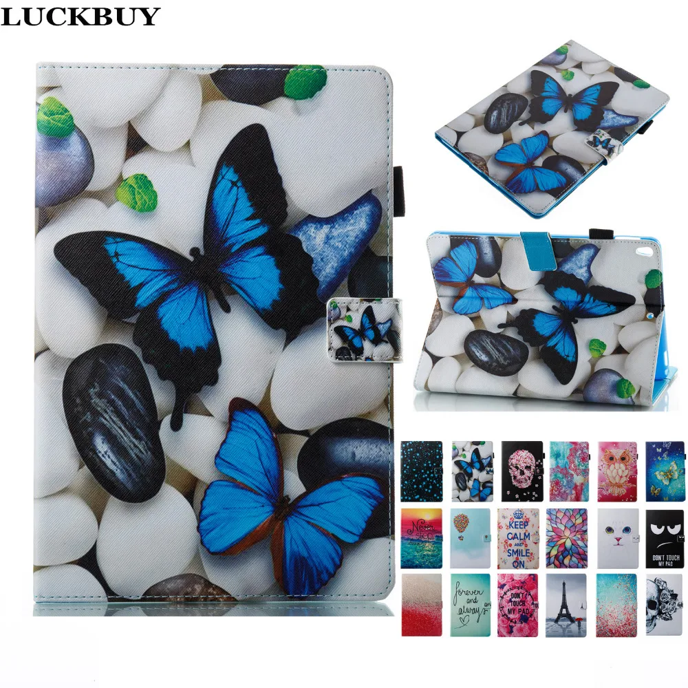 

LUCKBUY Case for iPad Pro 10.5, Cute Painted Designs PU Leather Smart Cover Folio Stand Casual Style Case for iPad Pro 10.5"