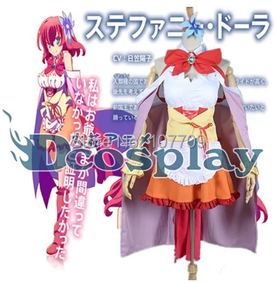 Geen Game Geen Leven Stephanie Dola Lolita Vrouwen Cos Anime Cosplay Kostuum Lolita Jurk Rok Kleding Geen Game Geen Leven Stephanie Dola Lolita Vrouwen Cos Anime Cosplay Kostuum Lolita Jurk Rok Kleding