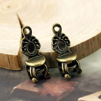 

Free shipping!!!bronze Tone Chair Charm Pendants 21x9x4mm