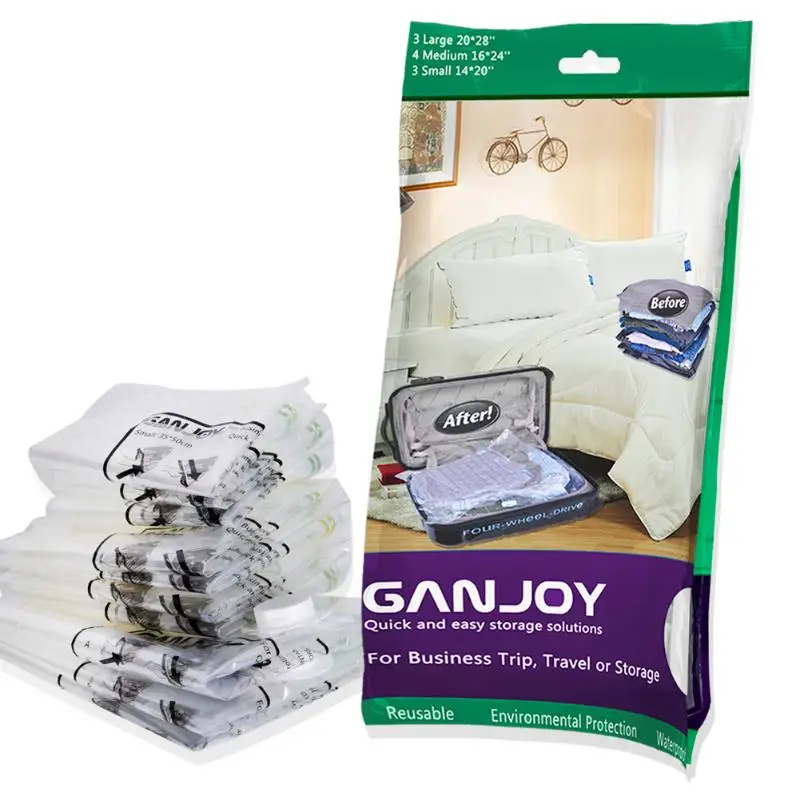 10Pcs/lot Vacuum Seal Organizer Travel Clothes Quilt Blankets Home