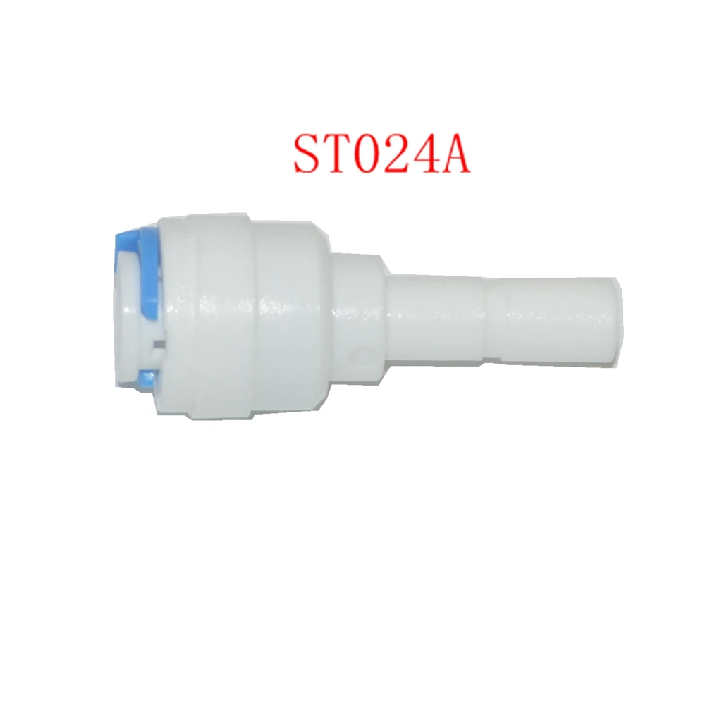 

1/4" OD Tube Quick Connection 1/4" Type Straight Connector RO Water Reverse Aquarium System Connector Fitting ST024