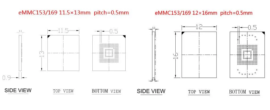 EMMC100 разъем USB интерфейс, для тестирования BGA100, размер вспышки Nand 12x18 мм Шаг 1,0 мм eMMC считыватель программист ДАННЫЕ гнездо для восстановления