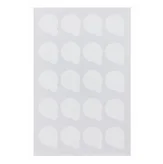 

by dhl or ems 200sets 5sheets/set disposable Eyelash glue holder Pallet Eyelash Extension glue pads stand small size 2.5cm
