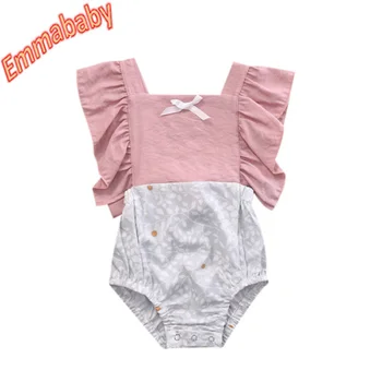 

2019 Newborn Baby Girl Jumpsuit Romper Sunsuit One-Piece Clothes 0-2T Hot New