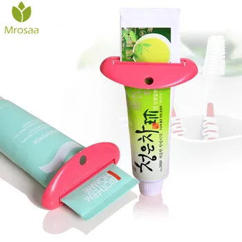 

Best Deals Mrosaa Bathroom Toothpaste Dispenser Tube Cream Facial Cleanser Squeezer Bath Toothbrush Holder Tools Random Colors