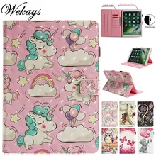 Wekays For Coque Apple IPad Pro 10.5 inch Cute Cartoon Unicorn 3D Leather Fundas Case For IPad Pro 10.5