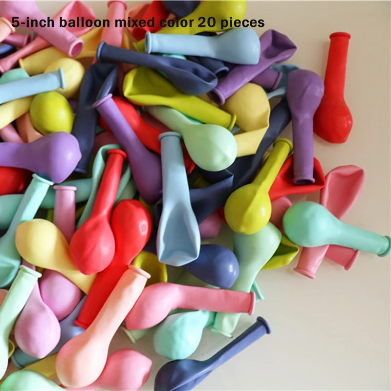 

Elf magic 5inch 20pcs mixed macarons latex balloon wedding Baby shower birthday party background wall decoration children's toys